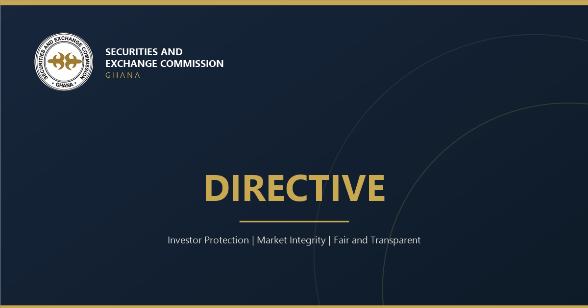 DIRECTIVE TO MARKET OPERATORS ON INVESTMENTS IN COMMERCIAL PAPERS